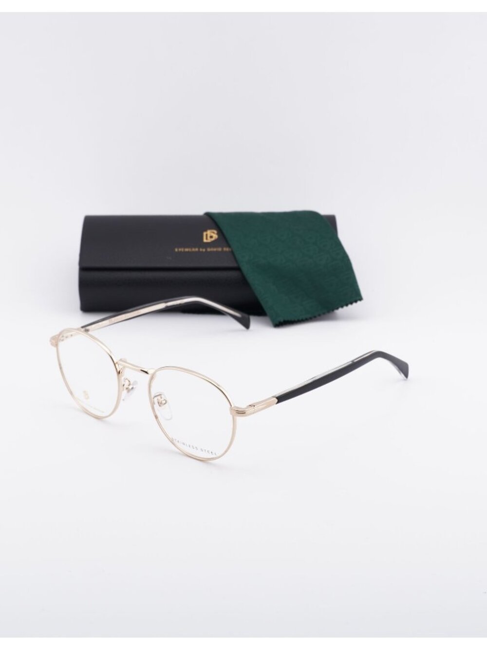 David Beckham DB 1127 0RHL 00 Round Eyeglasses 51mm - Gold